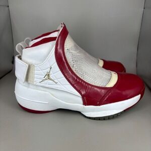 Air Jordan 19 XIX Midwest White Varsity Red 307547-101 Mens 5Y Basketball Shoes